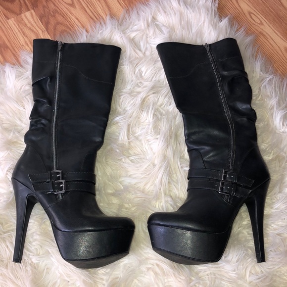 charlotte russe high heel boots